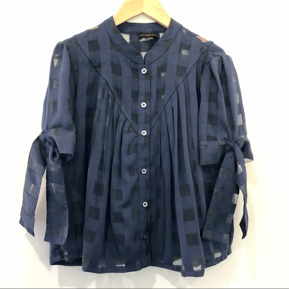 Anthropologie Tops - Anthro windopane swing top